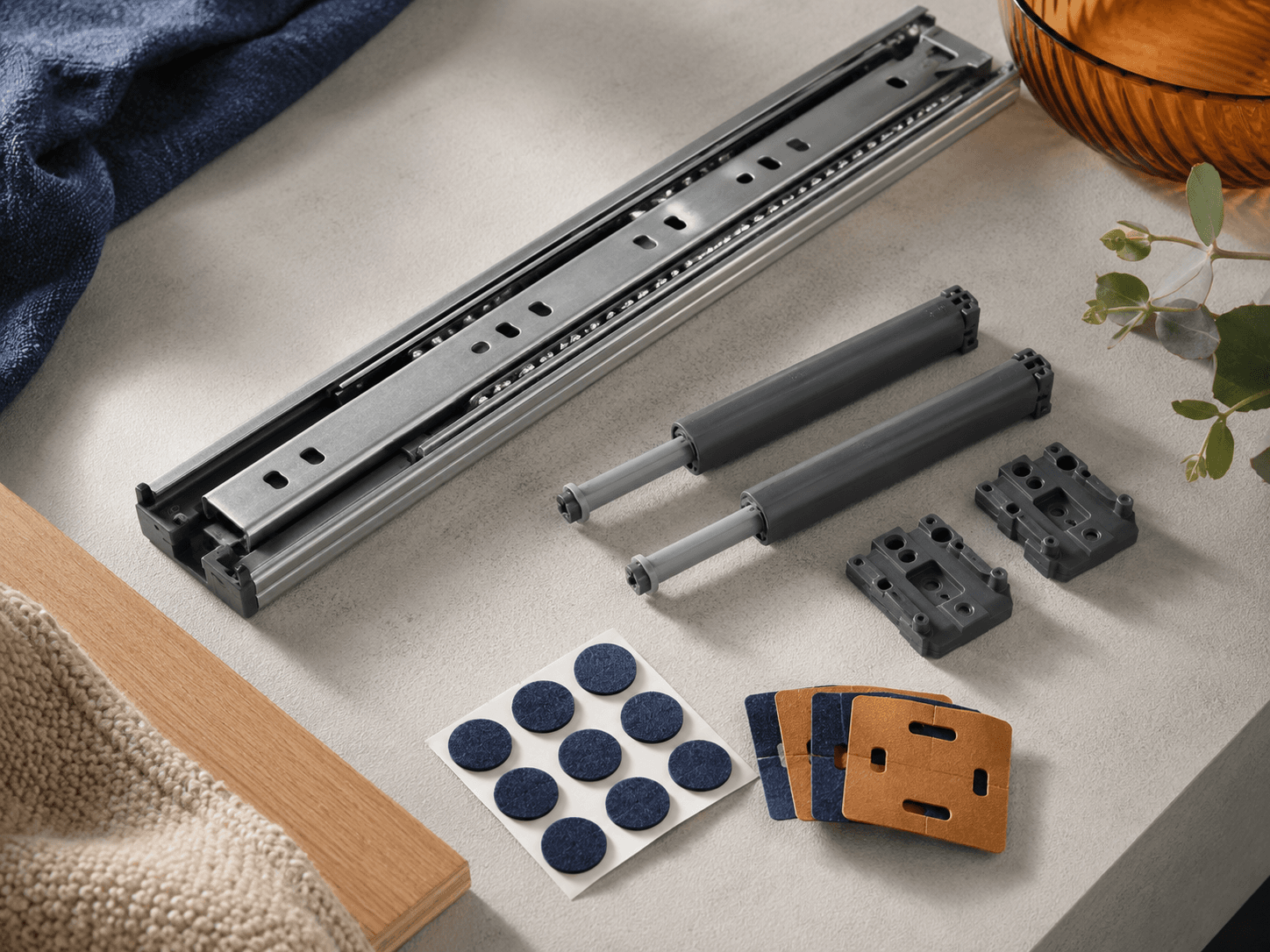 Cabinet & Drawer Smooth-Glide Kit