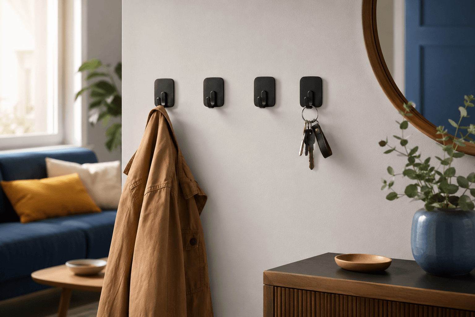 Hang things in a rental without drilling